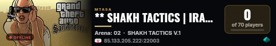 ** SHAKH TACTICS | IRANIAN TACTIC PRIVATE SERVER ** live status badge