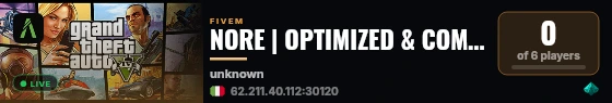NORE | OPTIMIZED & COMPLETE | ACADEMY/PVP | DISCORD.GG/NOREPVP live status badge