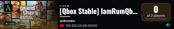 [Qbox Stable] IamRumQbox live status badge