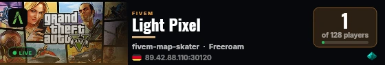 Light Pixel live status badge