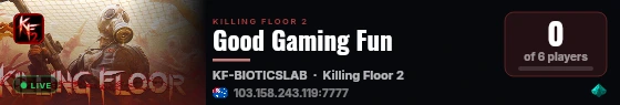 Good Gaming Fun live status badge