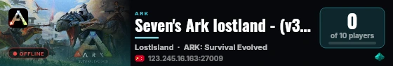 Seven's Ark lostland - (v358.24) live status badge
