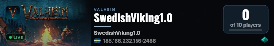 SwedishViking1.0 live status badge