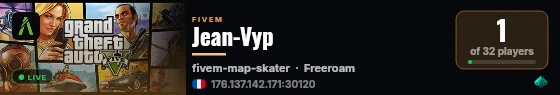 Jean-Vyp live status badge