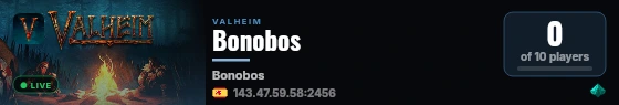 Bonobos live status badge