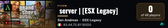  server | [ESX Legacy] live status badge