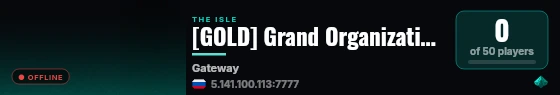 [GOLD] Grand Organization of Limitless Dominance live status badge