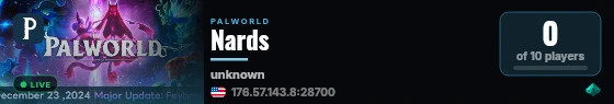 Nards live status badge