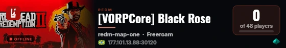 [VORPCore] Black Rose live status badge