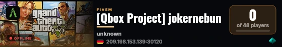 [Qbox Project] jokernebun live status badge