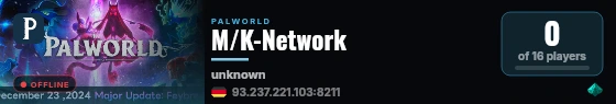 M/K-Network live status badge
