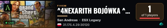 ^4NEXARITH BOJÓWKA ^7| Bojówka & Strefy Czerwone PvP live status badge