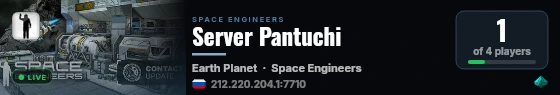 Server Pantuchi live status badge