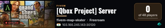 [Qbox Project] Server live status badge