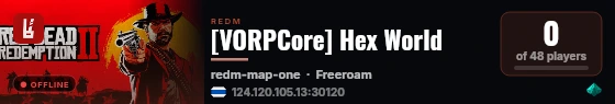 [VORPCore] Hex World live status badge