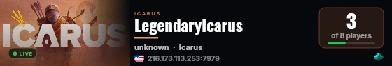 LegendaryIcarus live status badge