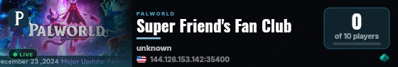 Super Friend's Fan Club live status badge