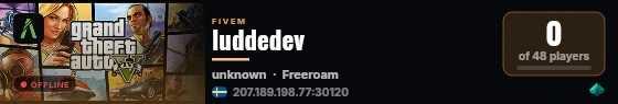 luddedev live status badge