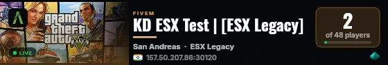 KD ESX Test | [ESX Legacy] live status badge