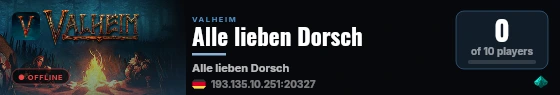 Alle lieben Dorsch live status badge