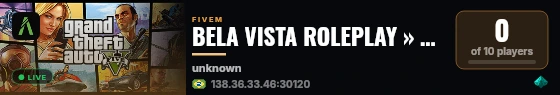 BELA VISTA ROLEPLAY SEASON 1 live status badge