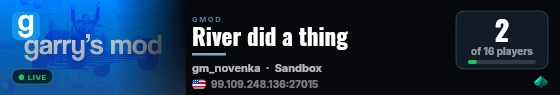 River did a thing live status badge