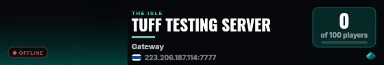 TUFF TESTING SERVER live status badge