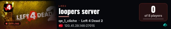 loopers server live status badge