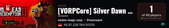 [VORPCore] Silver Dawn Dev live status badge