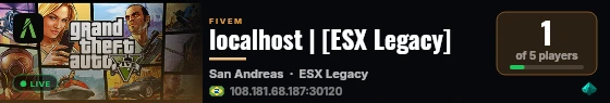 localhost | [ESX Legacy] live status badge