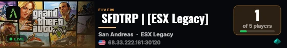  SFDTRP | [ESX Legacy] live status badge