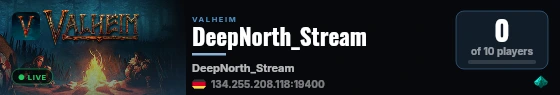 Nitrado.net Gameserver live status badge