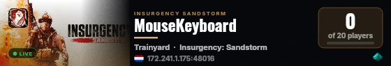 MouseKeyboard live status badge