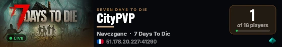 CityPVP live status badge