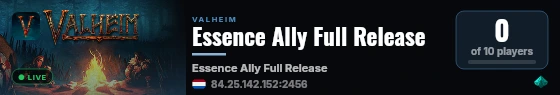Essence Ally Full Release live status badge
