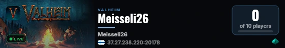 Meisseli26 live status badge