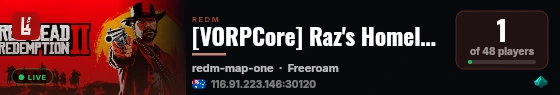 [VORPCore] Raz's Homeland live status badge