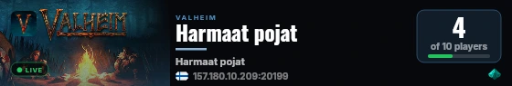 Harmaat pojat live status badge