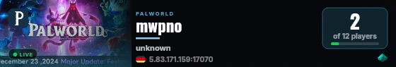 mwpno live status badge