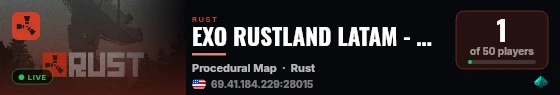 EXO RUSTLAND LATAM - NOOB FRIENDLY - BIWEEKLY - DUO live status badge
