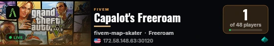 Capalot's Freeroam live status badge