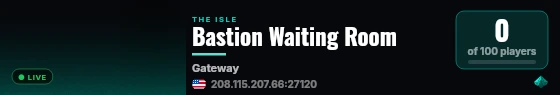 Bastion Waiting Room live status badge