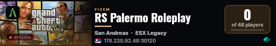 RS Palermo Roleplay live status badge