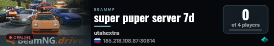 super puper server 7d live status badge