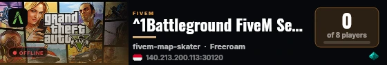 ^1Battleground FiveM Server live status badge