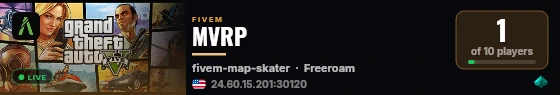 MVRP live status badge