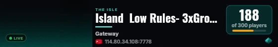 Island  Low Rules- 3xGrowth & AI live status badge