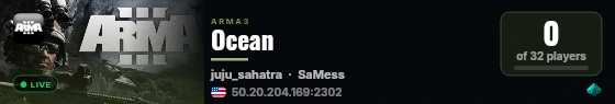 Ocean live status badge