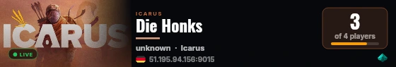 Die Honks live status badge