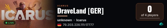 DraveLand [GER] live status badge